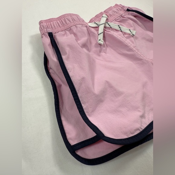 CREWCUTS Girls’ Pink Black Dolphin Hem Sporty Shorts 6 Athletic Comfy Athleisure - Picture 4 of 7